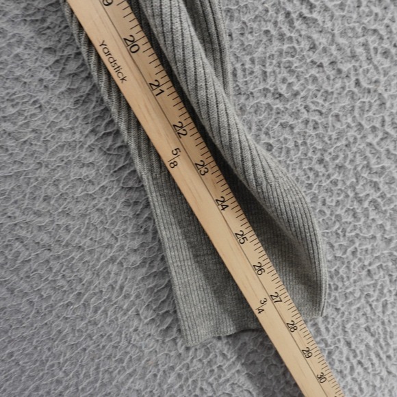 Joes Jeans Womens Heather Grey Ribbed Puff Sleeve Sweater Size Large NEW - Picture 9 of 12